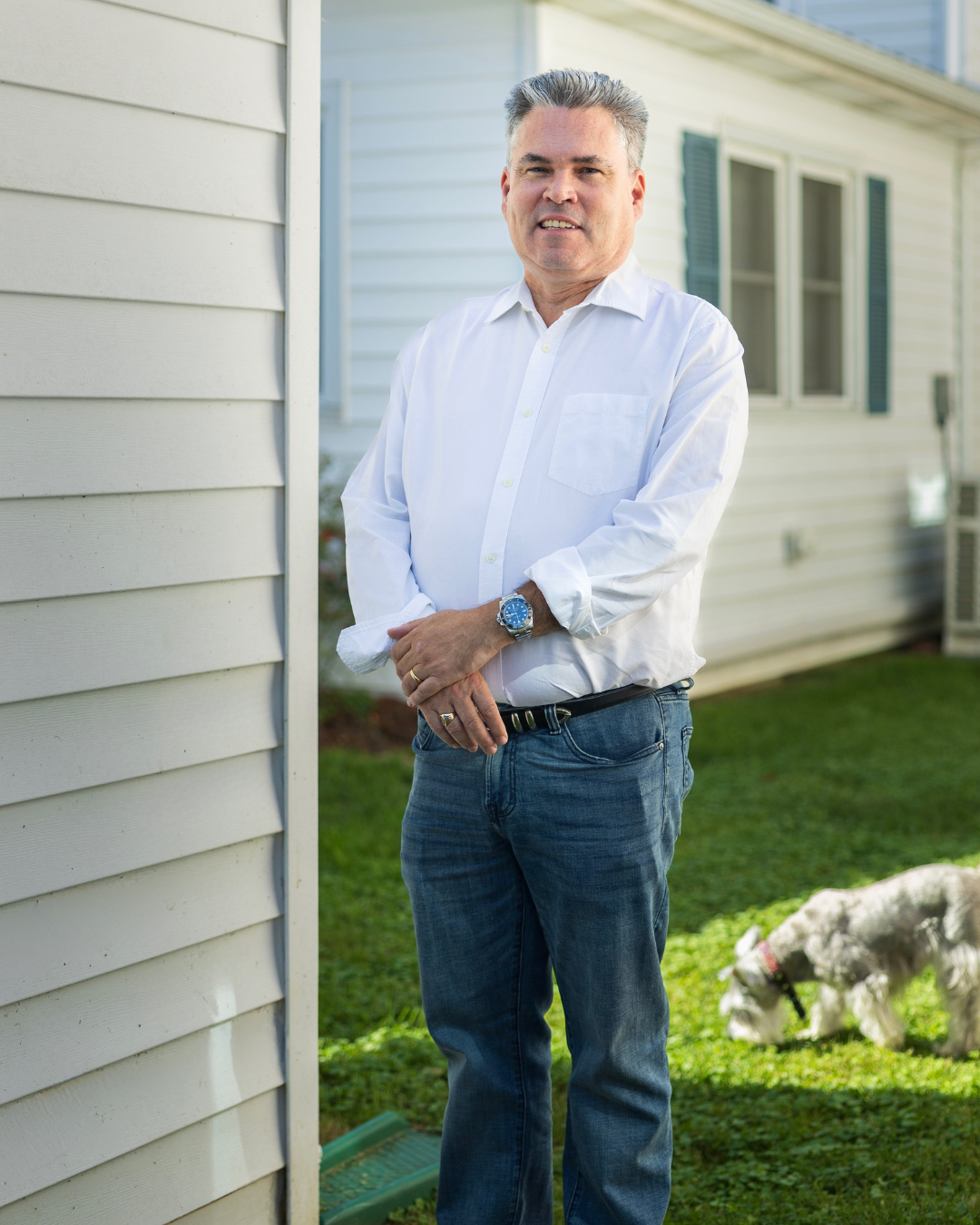 Brian Naranjo, Democratic candidate for Talbot County Council, photographed in St. Michaels, Maryland.
